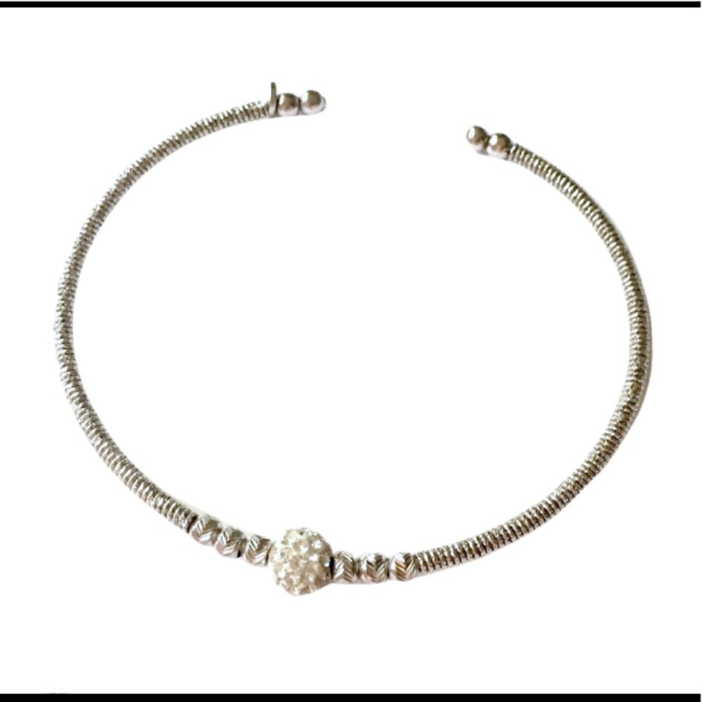 Sterling silver cuff bracelet 925 Italy